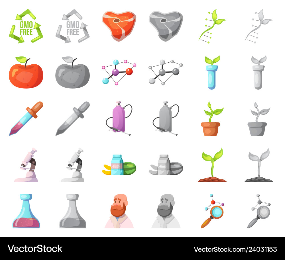 Isolated object of and symbol set Isolated object of and symbol set vector image