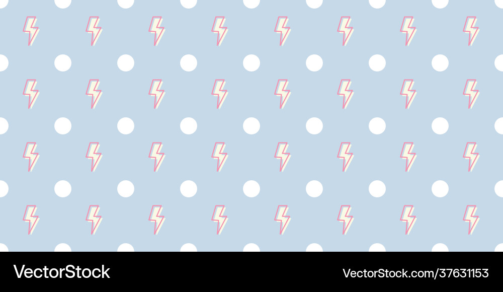 Lightning seamless pattern background vector image