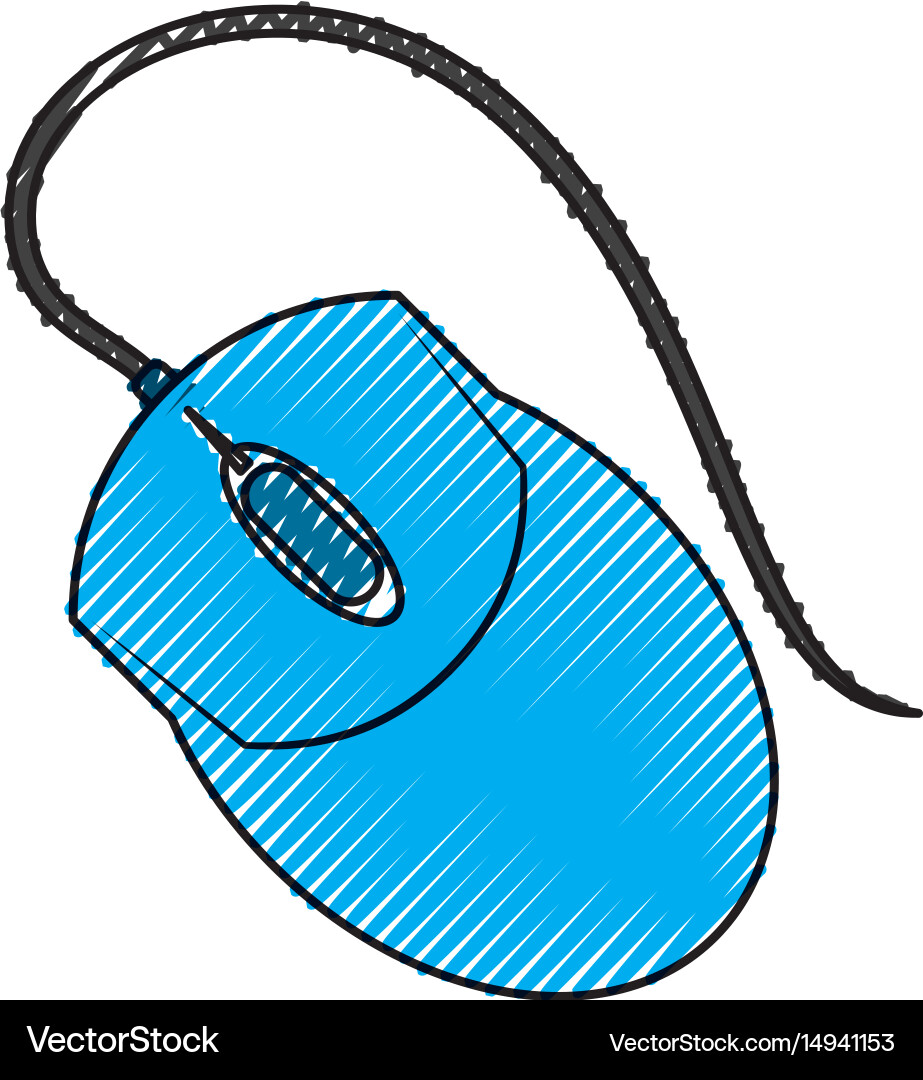 Mouse computer device Vector Image