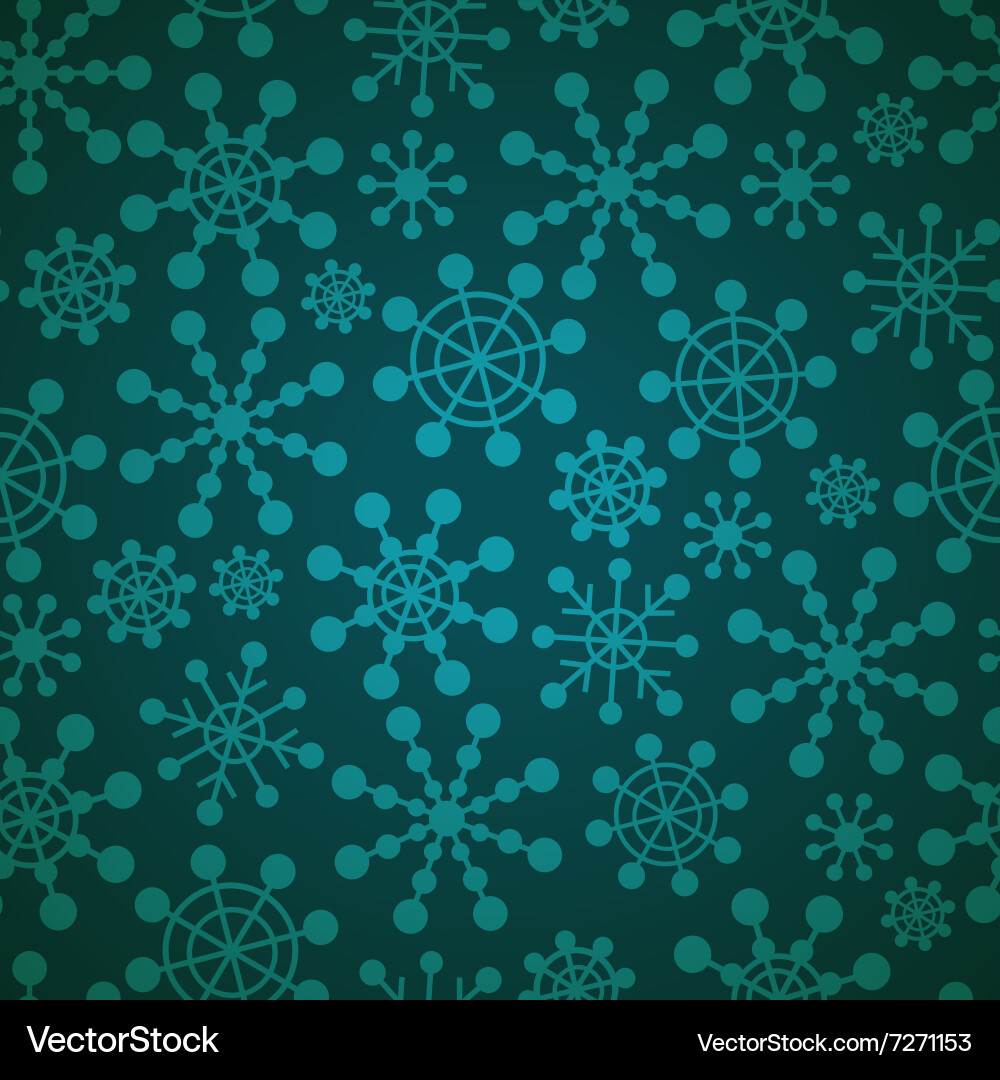 Winter Snowflake Pattern vector image