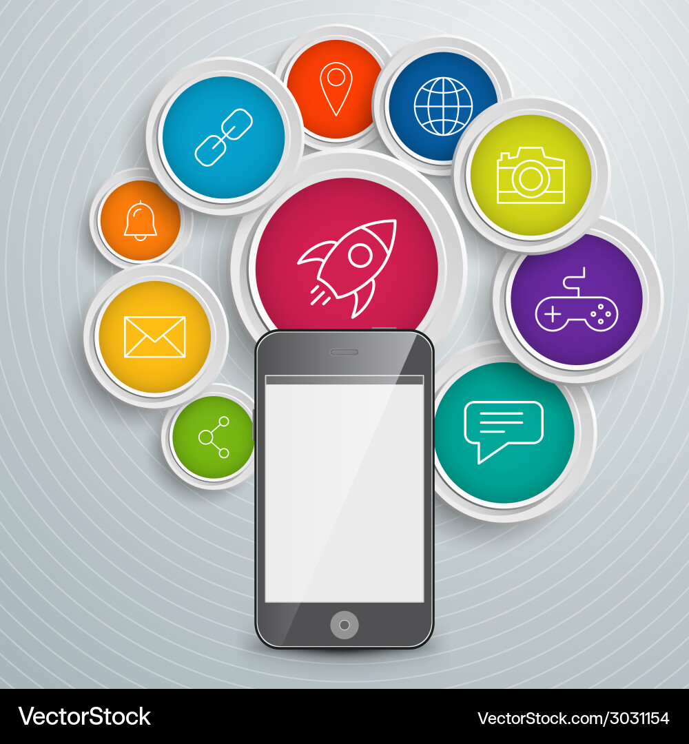 Abstract infographic design workflow layout vector image