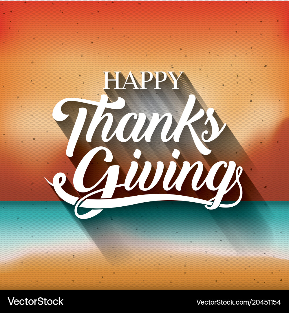Blurred background of thanks given design Vector Image