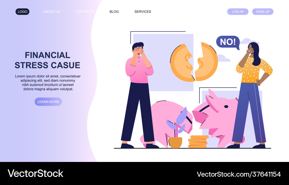 Business bankruptcy unpaid loan debt Business bankruptcy unpaid loan debt vector image