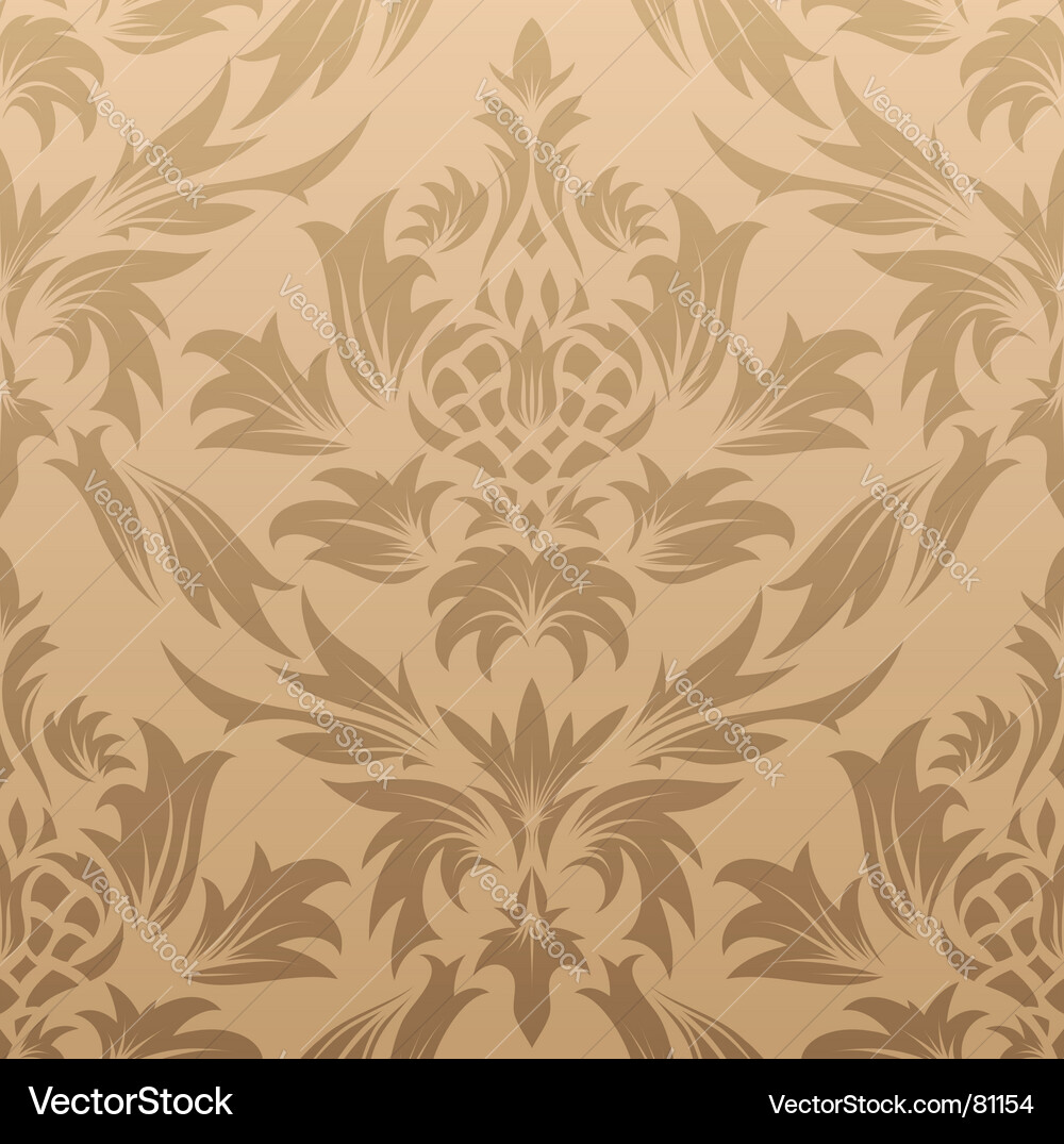 Damask pattern vector image