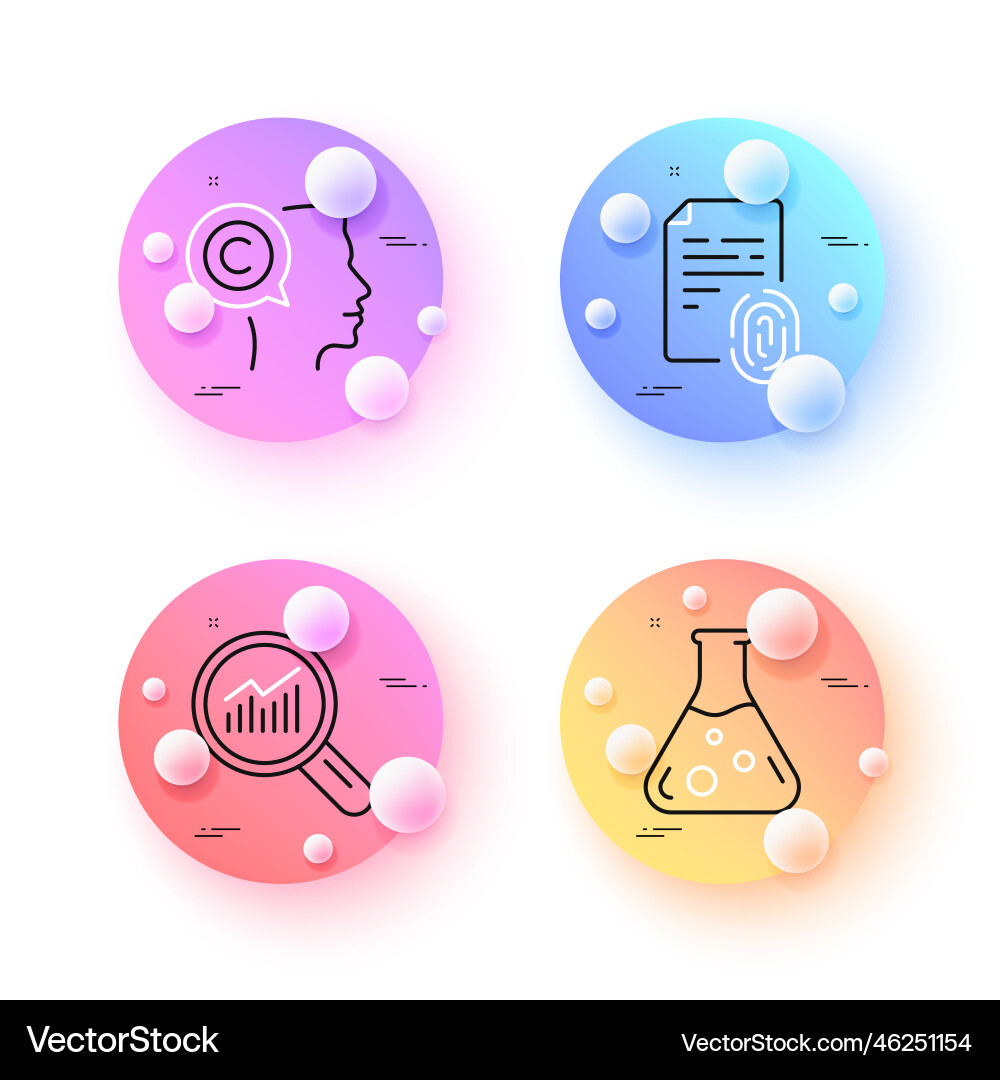 Fingerprint writer and data analysis minimal line Fingerprint writer and data analysis minimal line vector image