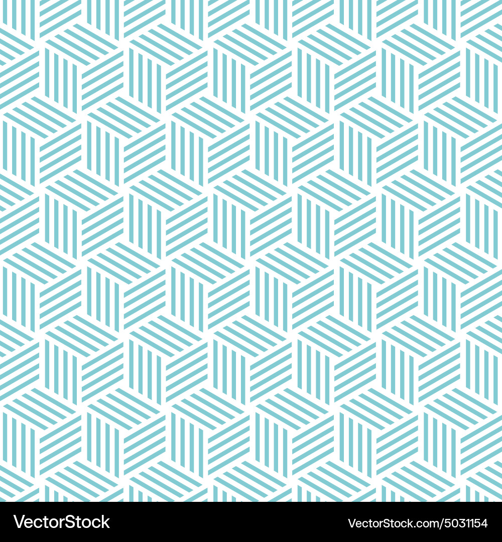 Geometric Cube Stripe Pattern vector image