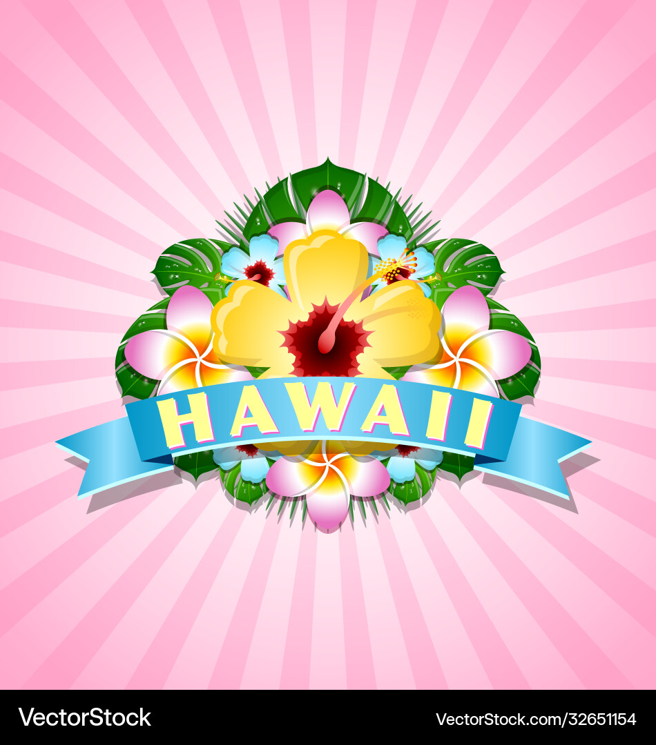 Hawaiian document background in polynesian style Hawaiian document background in polynesian style vector image