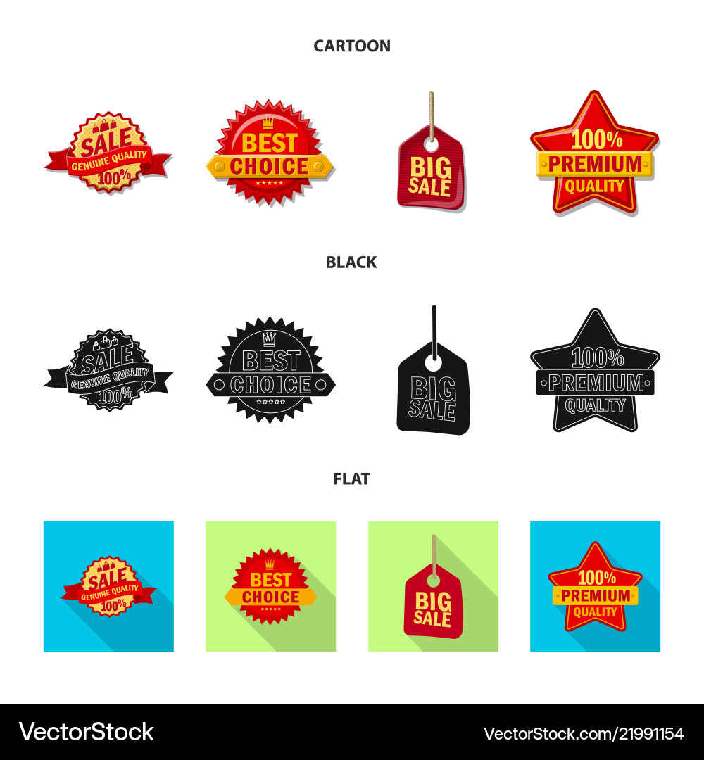 Isolated object of emblem and badge symbol Vector Image