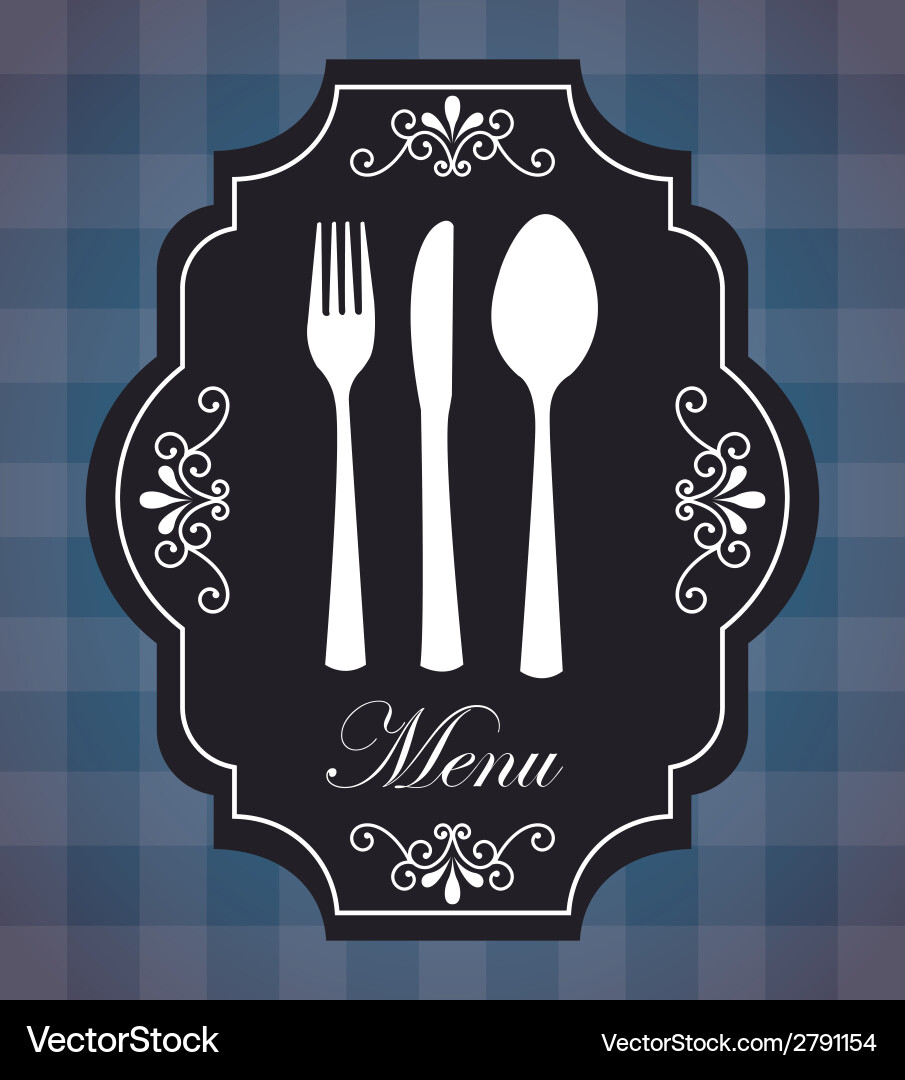 Menu Pattern Background vector image