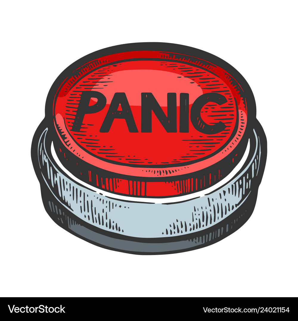 Panic Button Scratch Board vector image