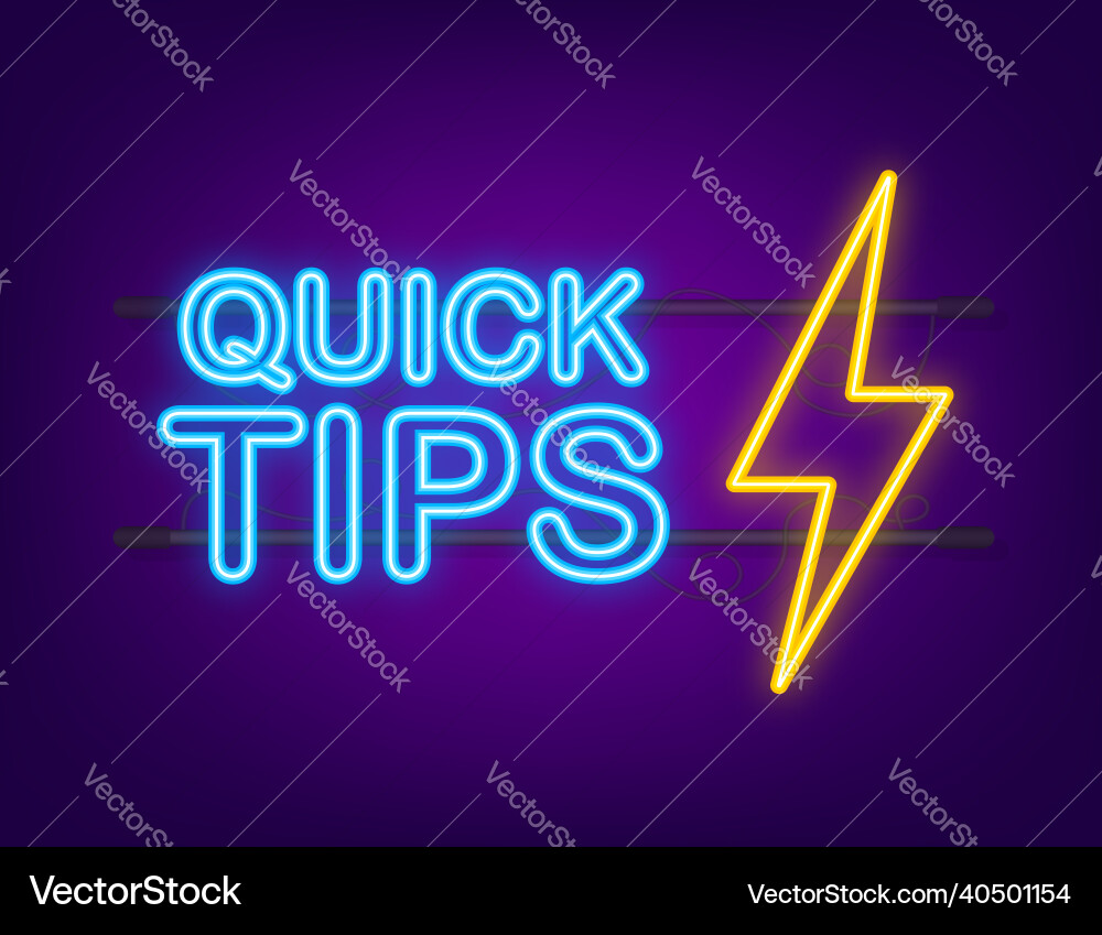 Quick tips badge with speech bubble for text Quick tips badge with speech bubble for text Vector Image