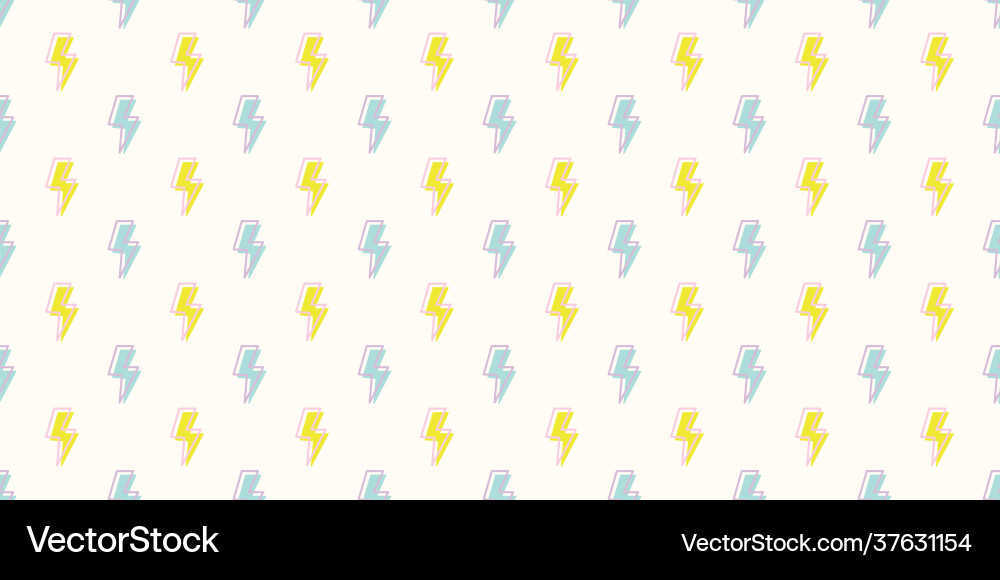 Thunder seamless pattern background vector image