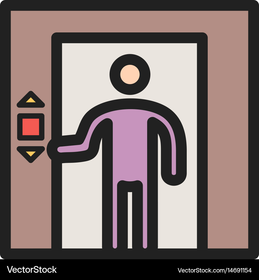 Using elevator vector image