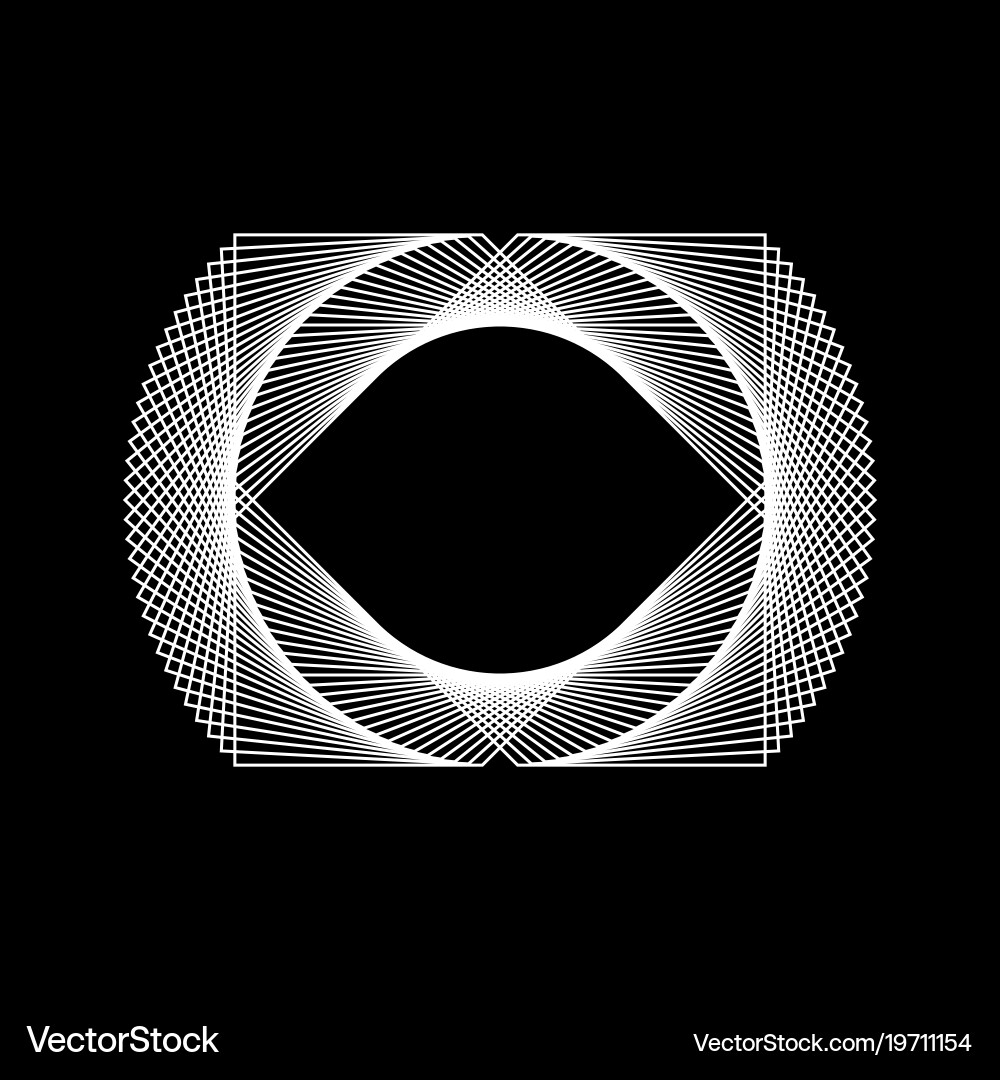 White abstract fractal shape Vector Image