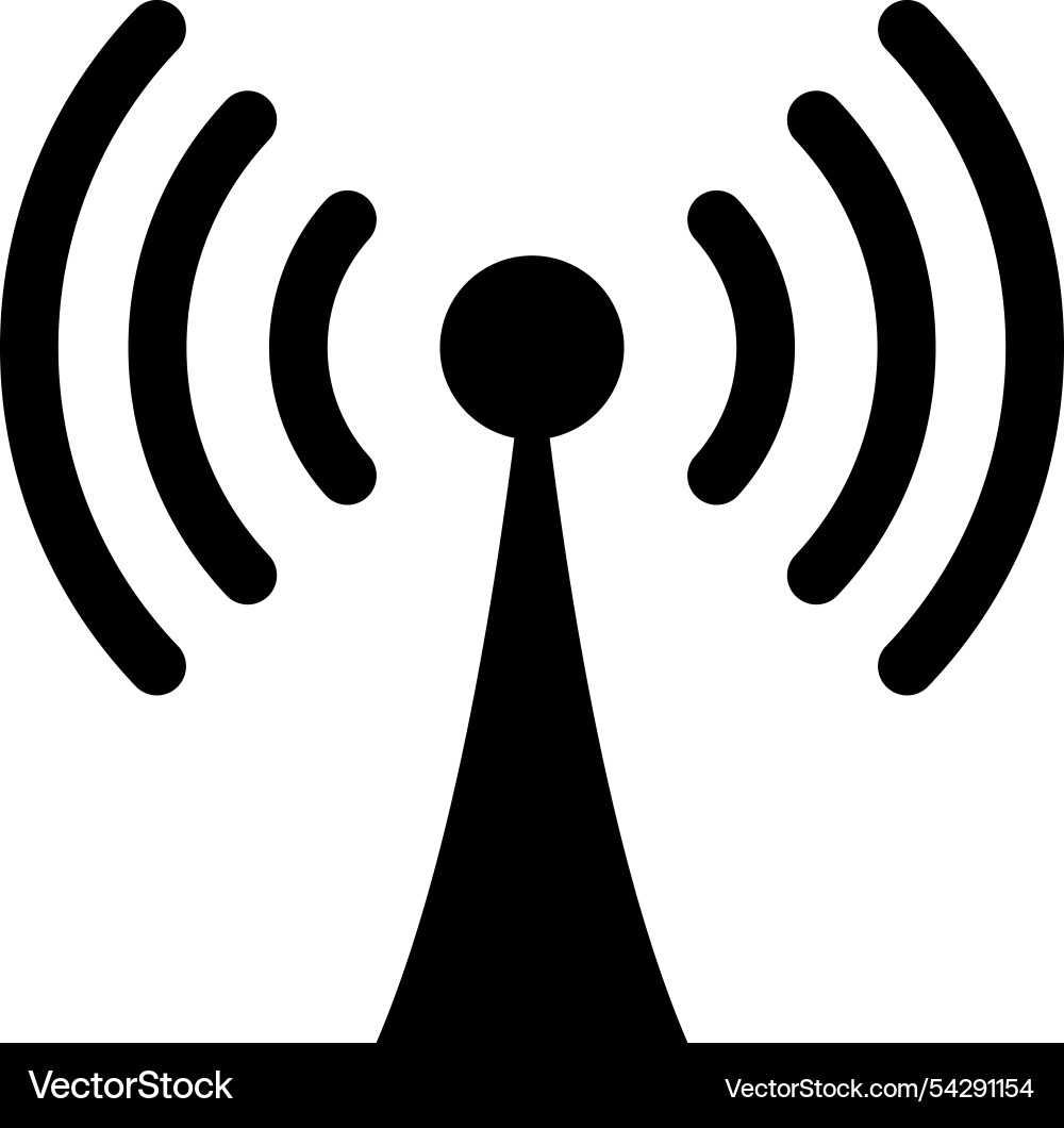 Wifi symbol icon design template isolated Wifi symbol icon design template isolated Vector Image