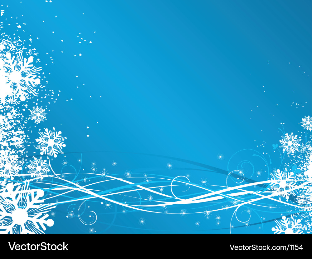 Winter Petal Background Vector Image