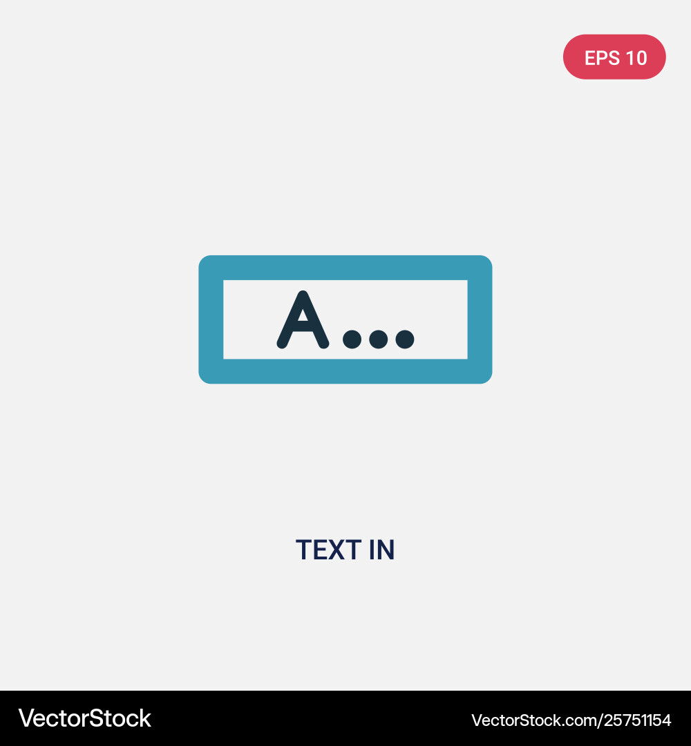 Zwei Farbtext im Icon von der Benutzeroberfläche Zwei Farbtext im Icon von der Benutzeroberfläche vektorbild