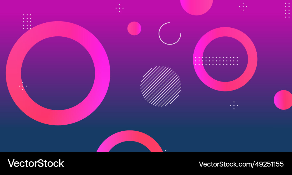 Abstract minimal gradient geometric circle Vector Image