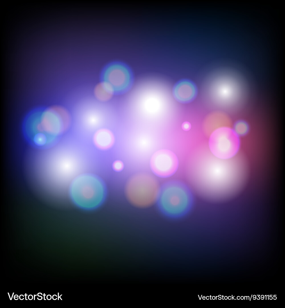 Colorful Bokeh Light Background vector image