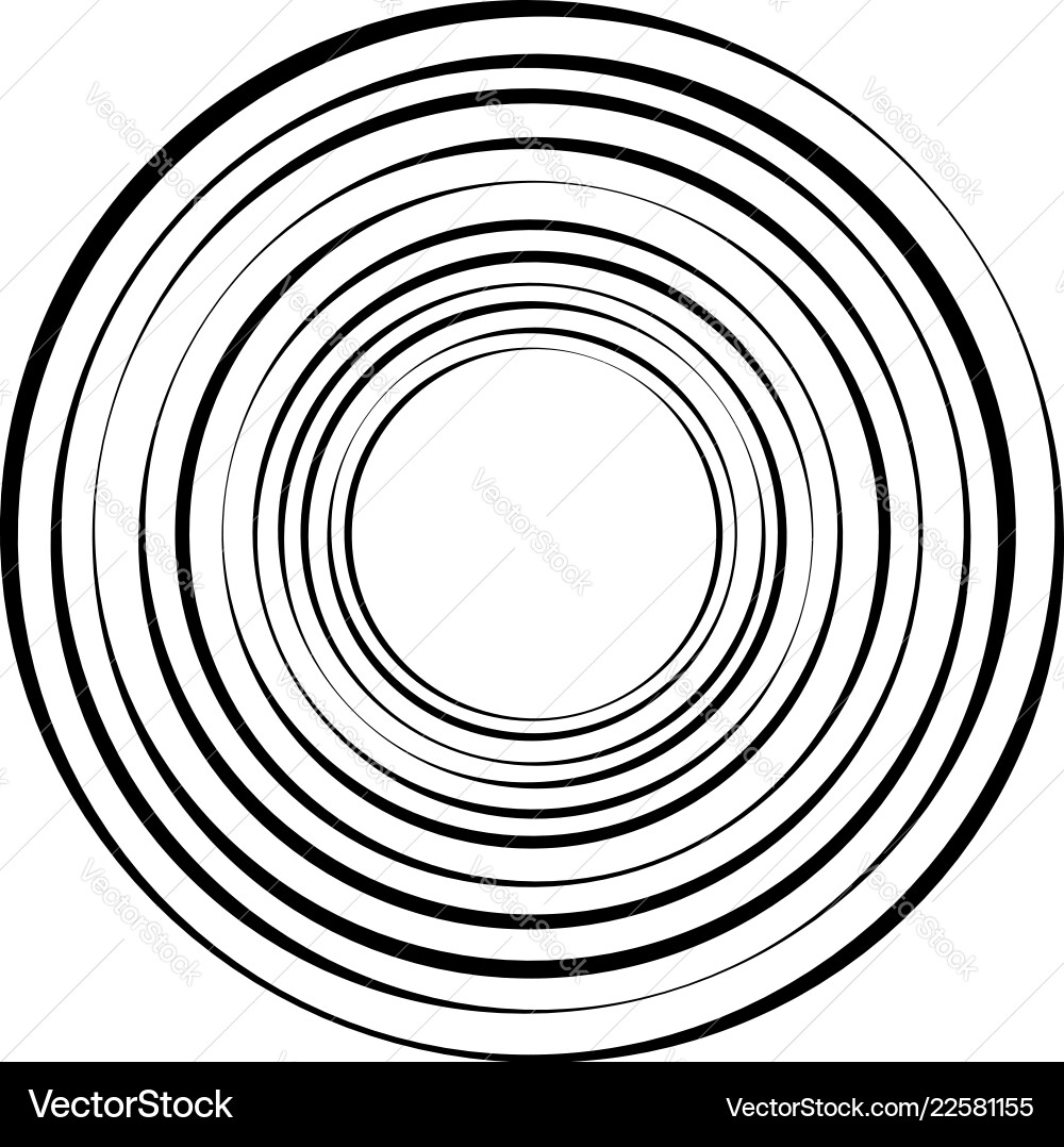 Geometric radial element abstract concentric Geometric radial element abstract concentric vector image