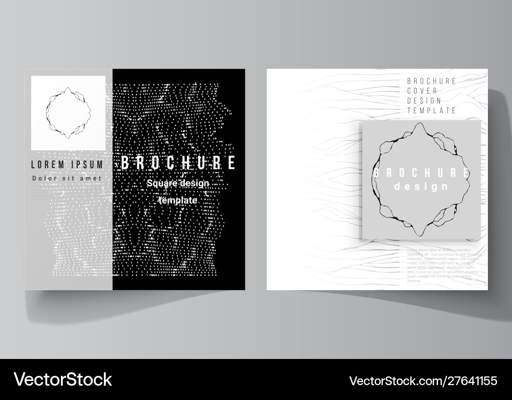 Minimal layout two square Minimal layout two square vector image