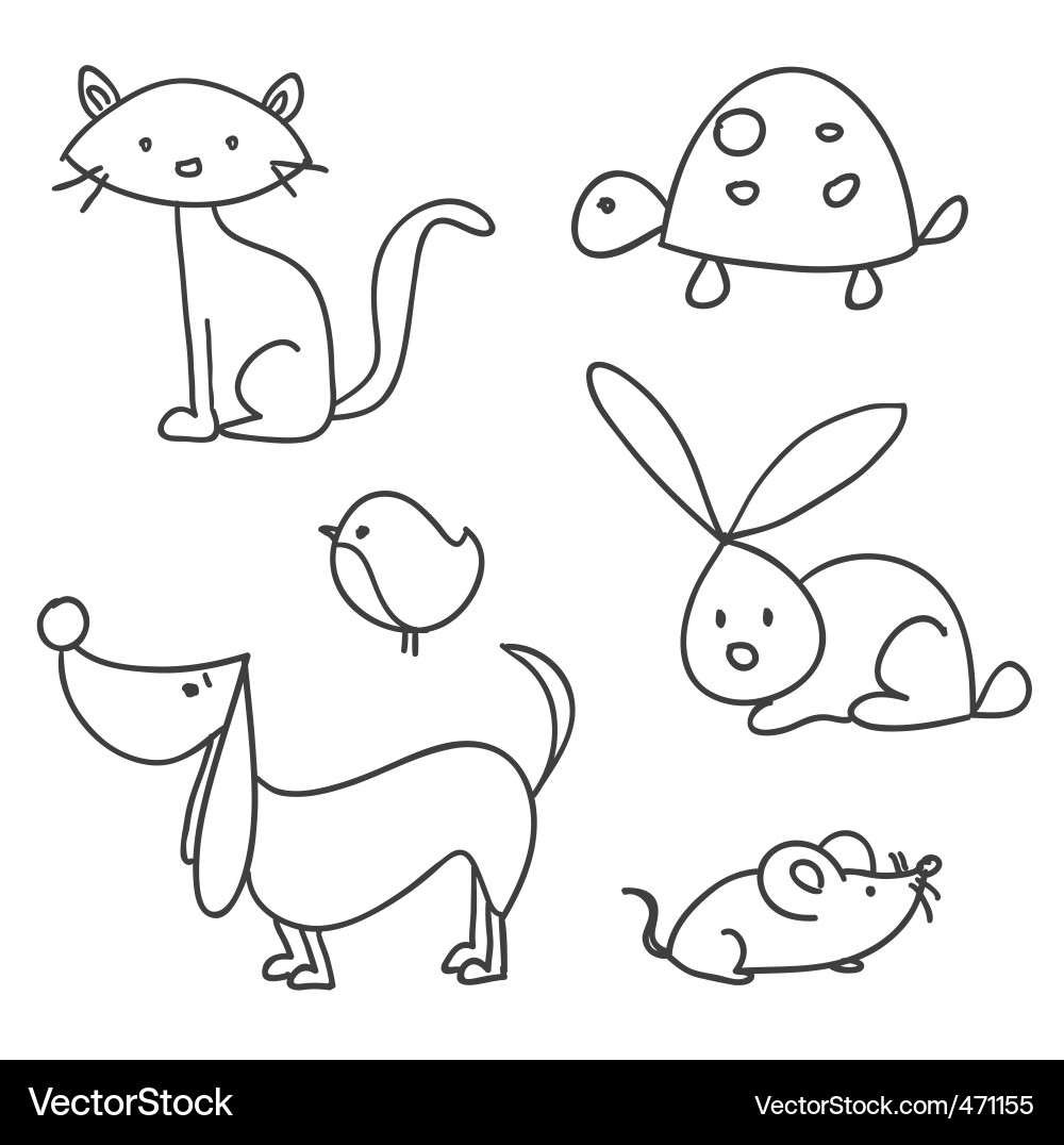 Pets Royalty Free Vector Image - VectorStock