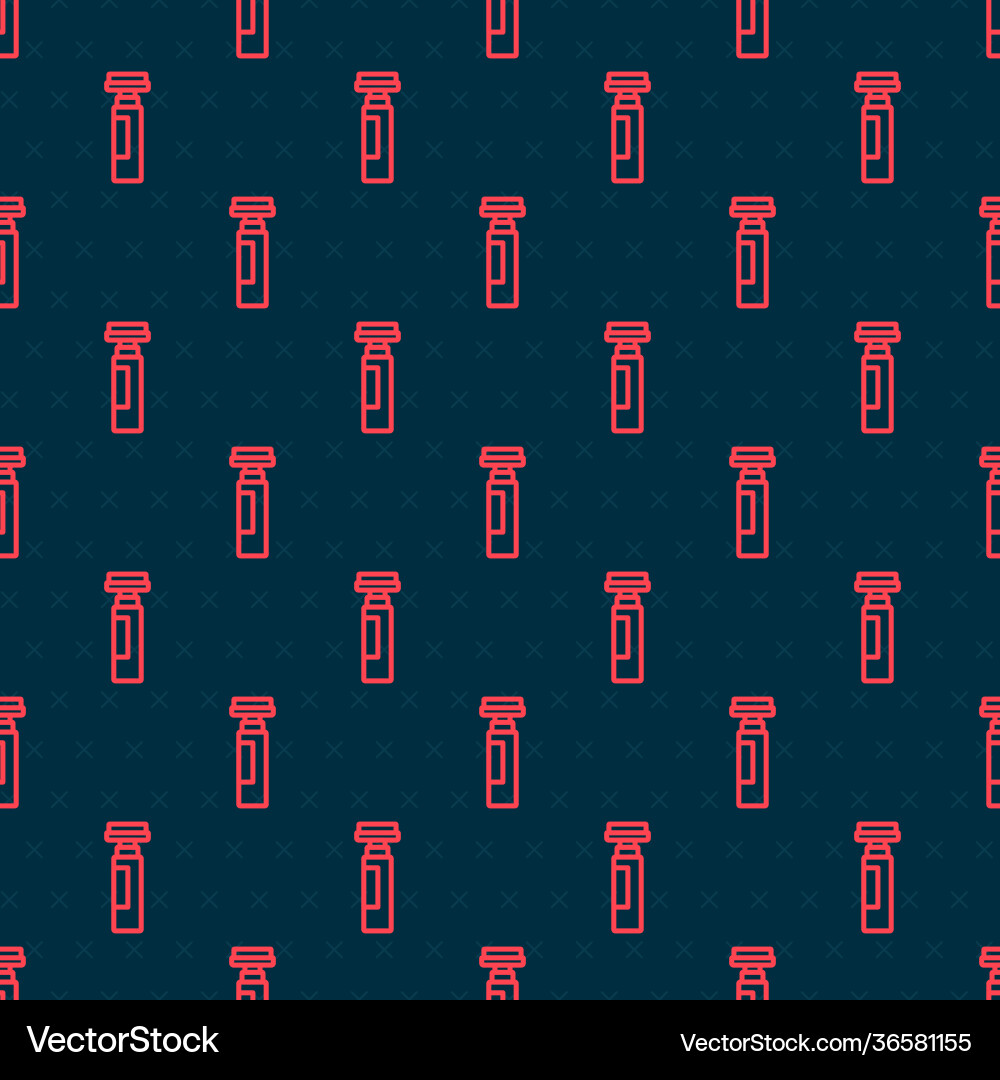 Red line marker pen icon isolated seamless pattern Red line marker pen icon isolated seamless pattern Vector Image