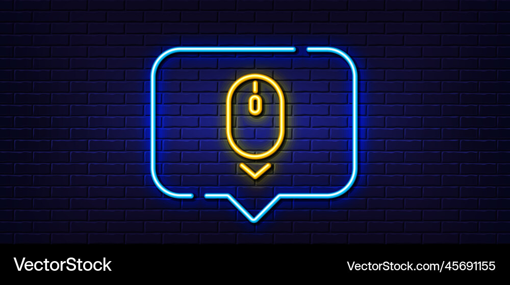Scroll down mouse line icon scrolling screen sign Scroll down mouse line icon scrolling screen sign vector image
