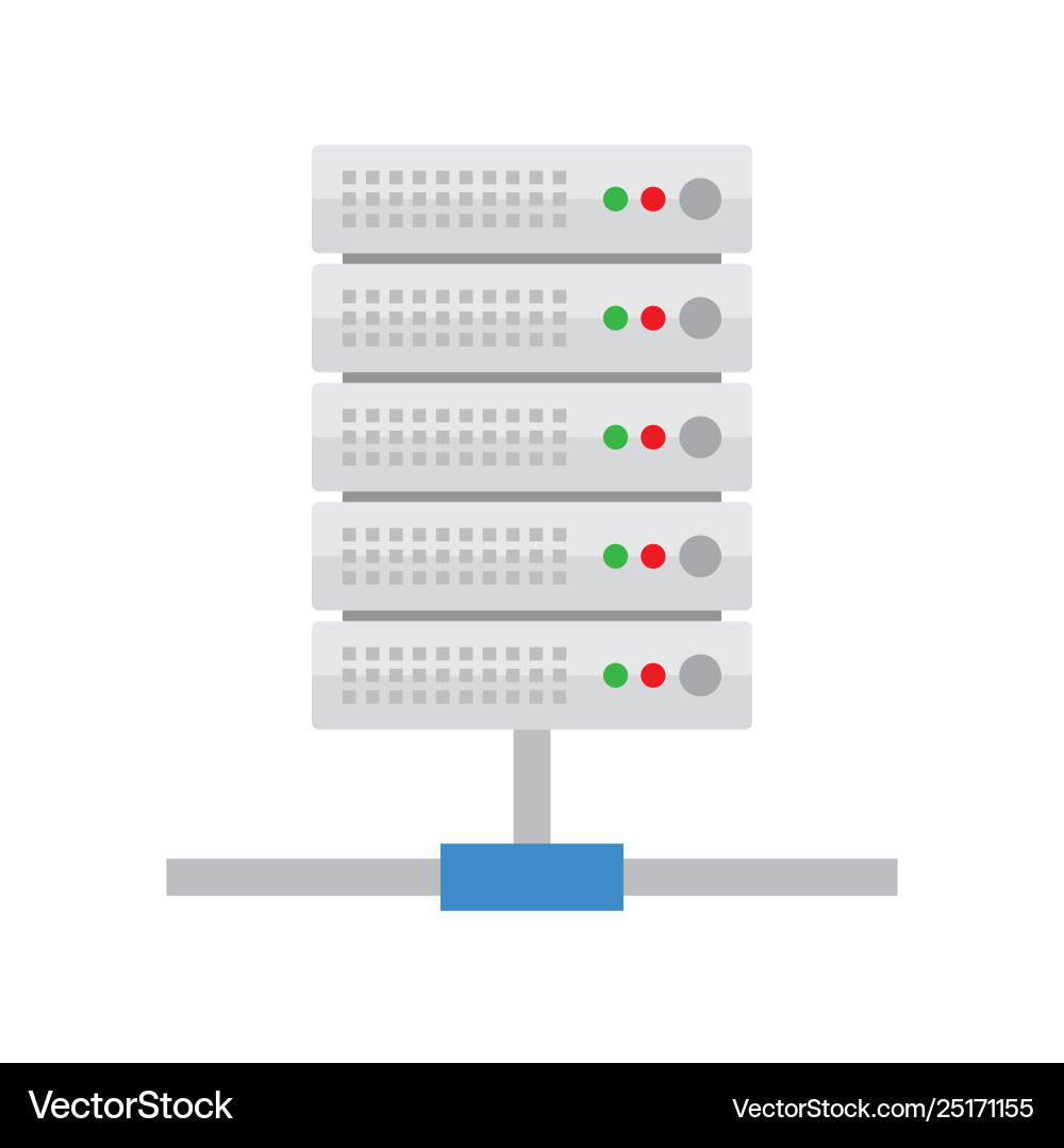 Server hosting database icon vector image
