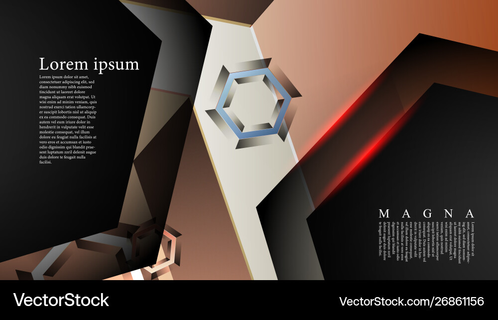 Abstract background with gradient hexagon shapes Abstract background with gradient hexagon shapes vector image