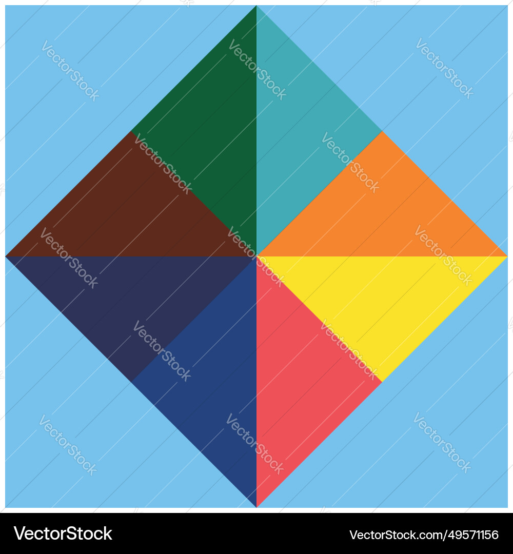 Abstract background with squares rectangles vector image