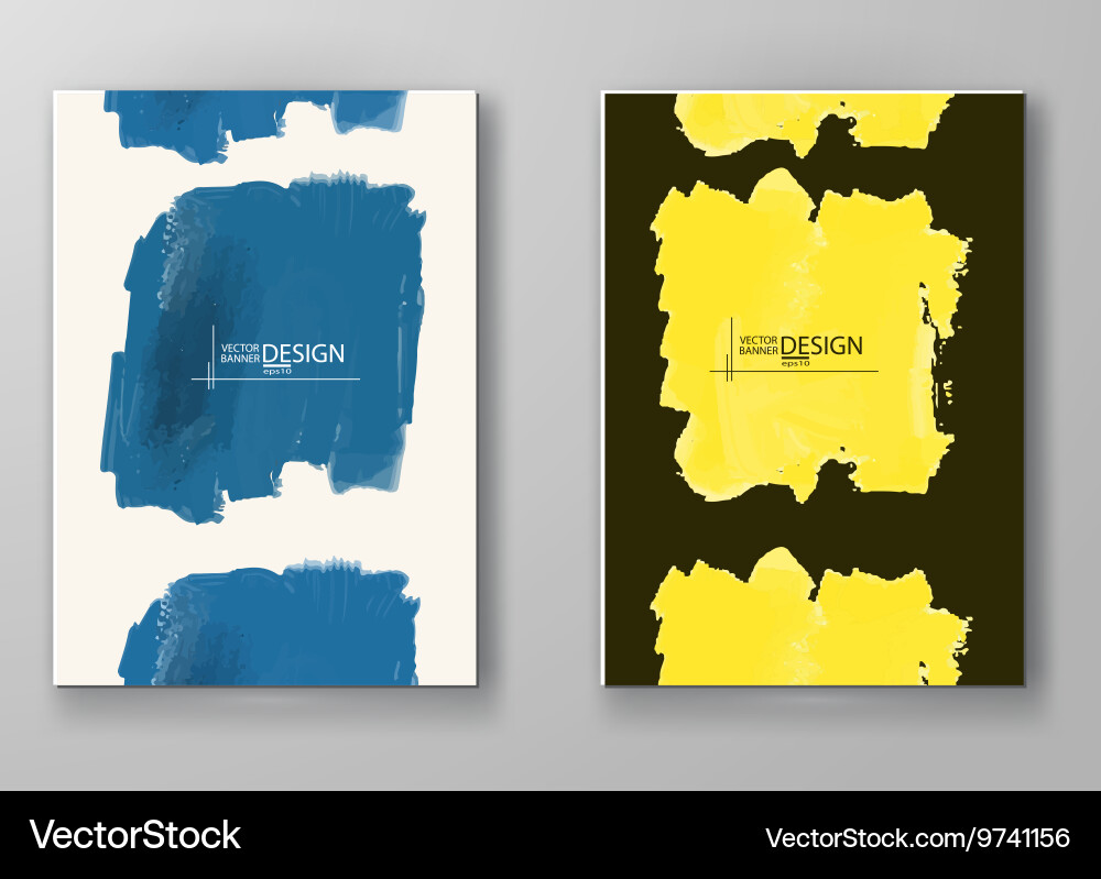 Abstract background with watercolor element vector image