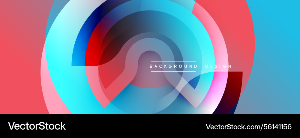 Abstract colorful circles overlap creating Abstract colorful circles overlap creating vector image