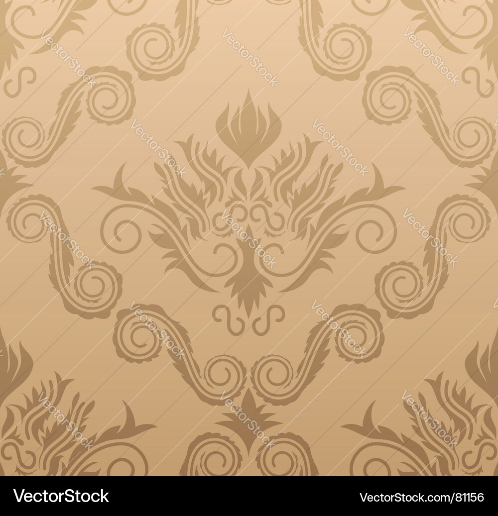 Damask pattern vector image