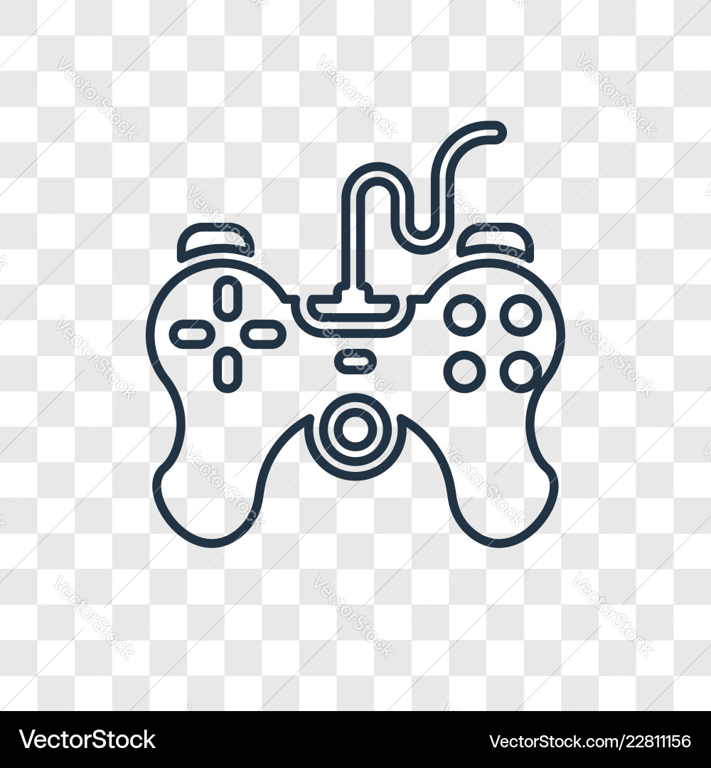 Game controller concept linear icon isolated Game controller concept linear icon isolated vector image