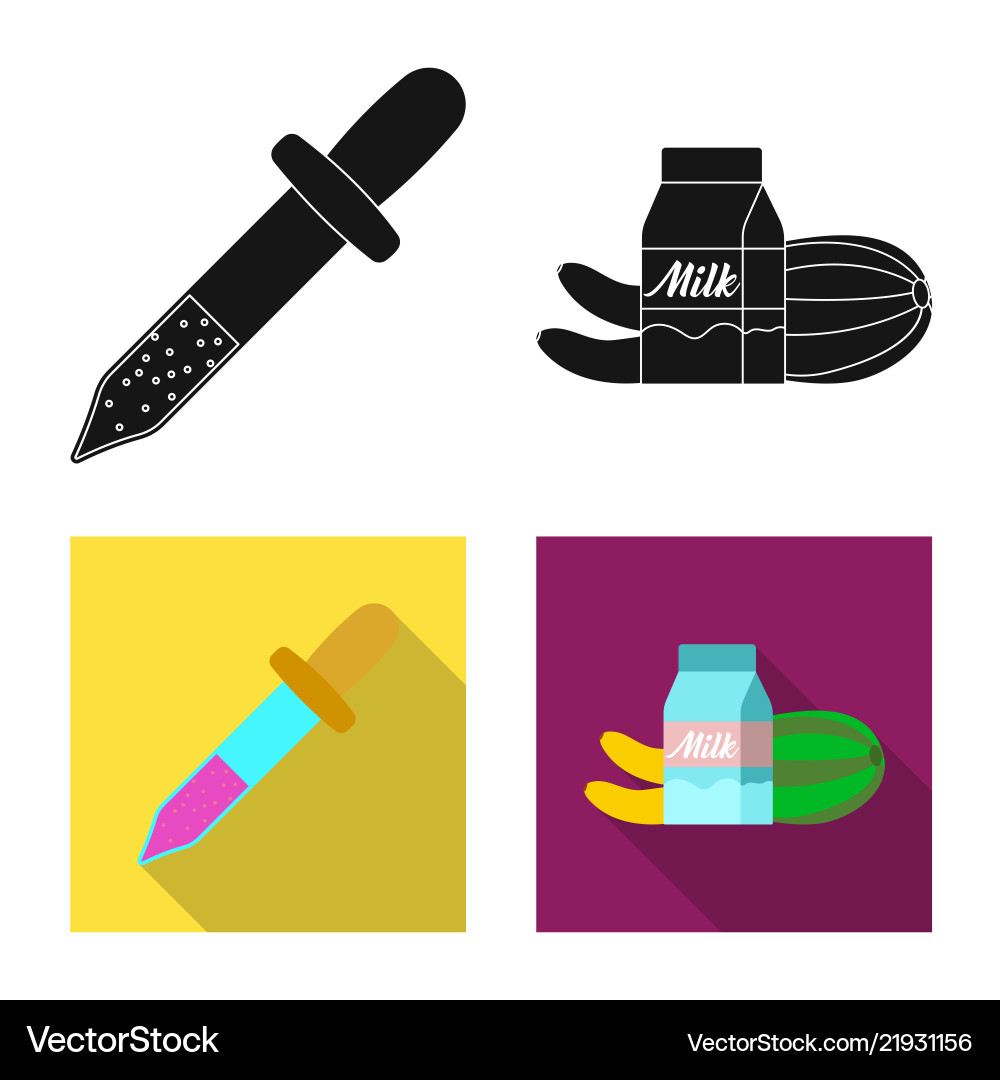 Isolated object of and logo set s vector image