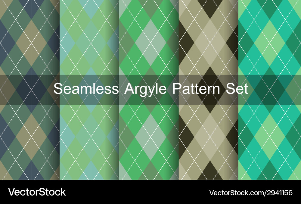 Seamless argyle pattern Vector Image