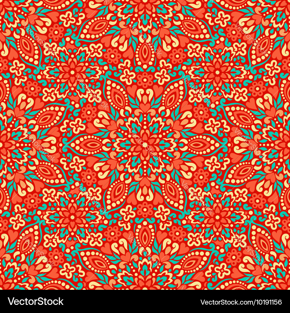 Seamless background with abstract ethnic pattern vector image