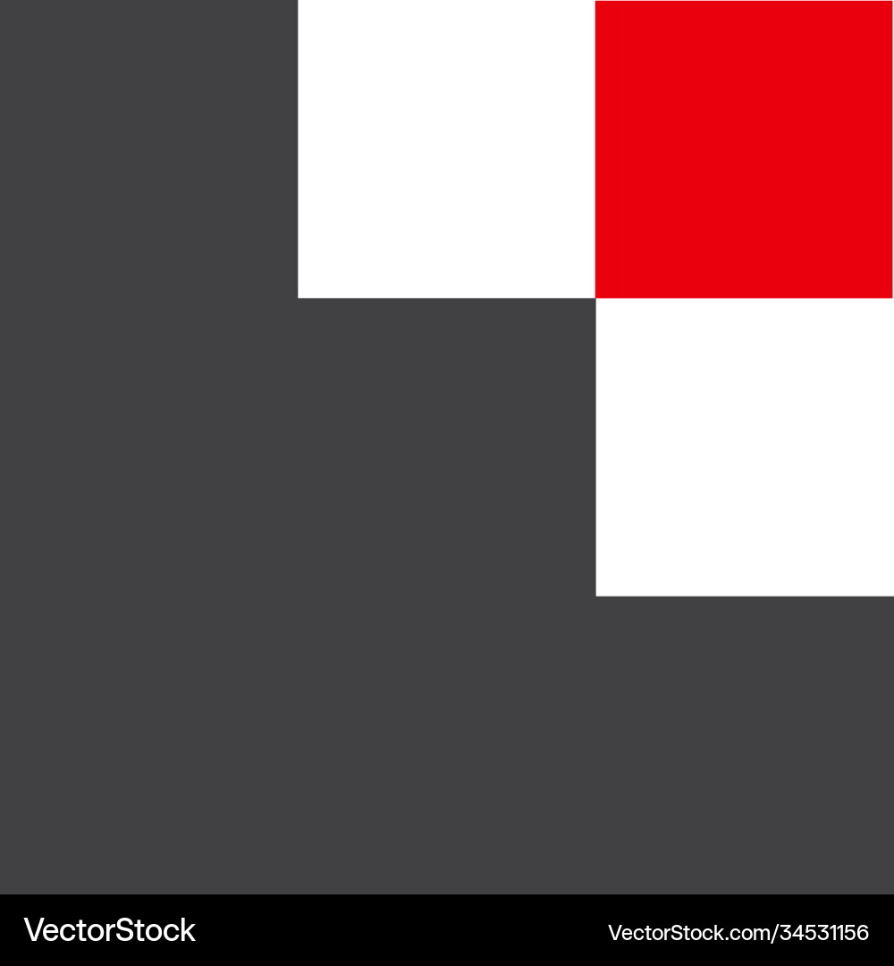 Square cube logo - block element abstract finance Square cube logo - block element abstract finance vector image