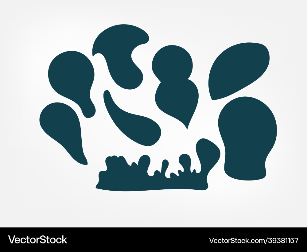 Abstract set shapes design elements textured vector image