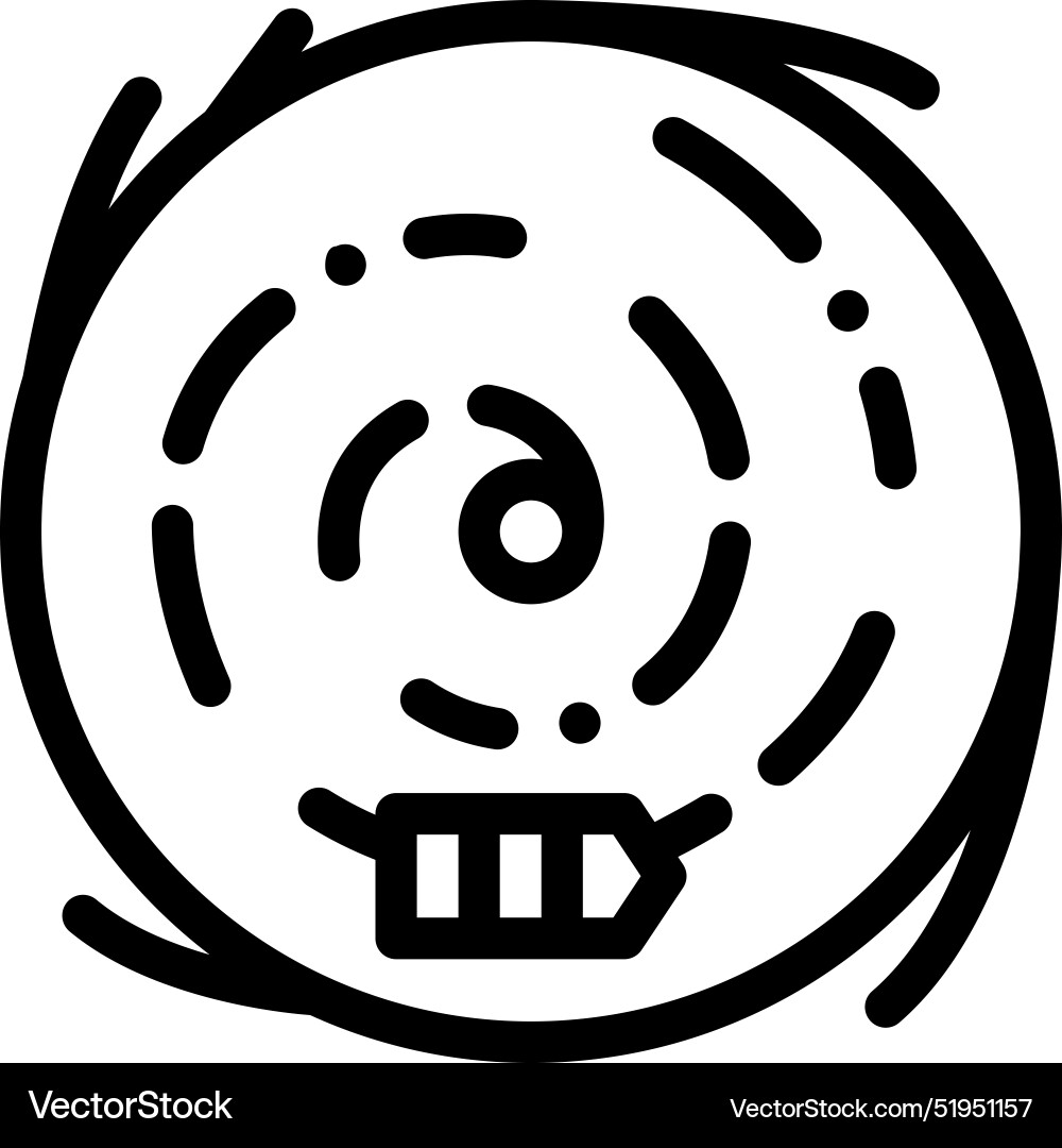 Charybdis icon thin linear style design isolated Charybdis icon thin linear style design isolated vector image