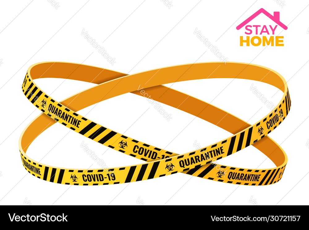 Covid19-19 coronavirus quarantine stay home vector image