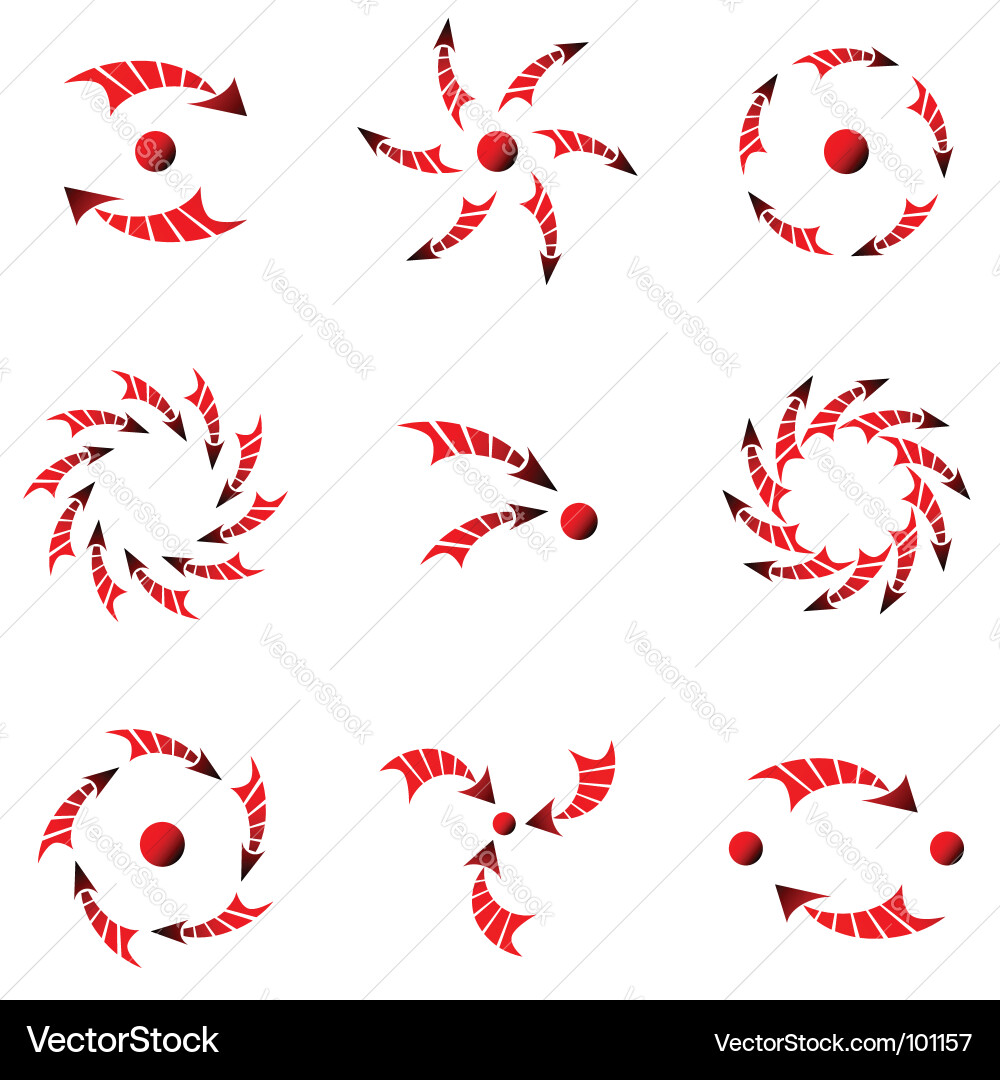 Design elements with arrows Vector Image