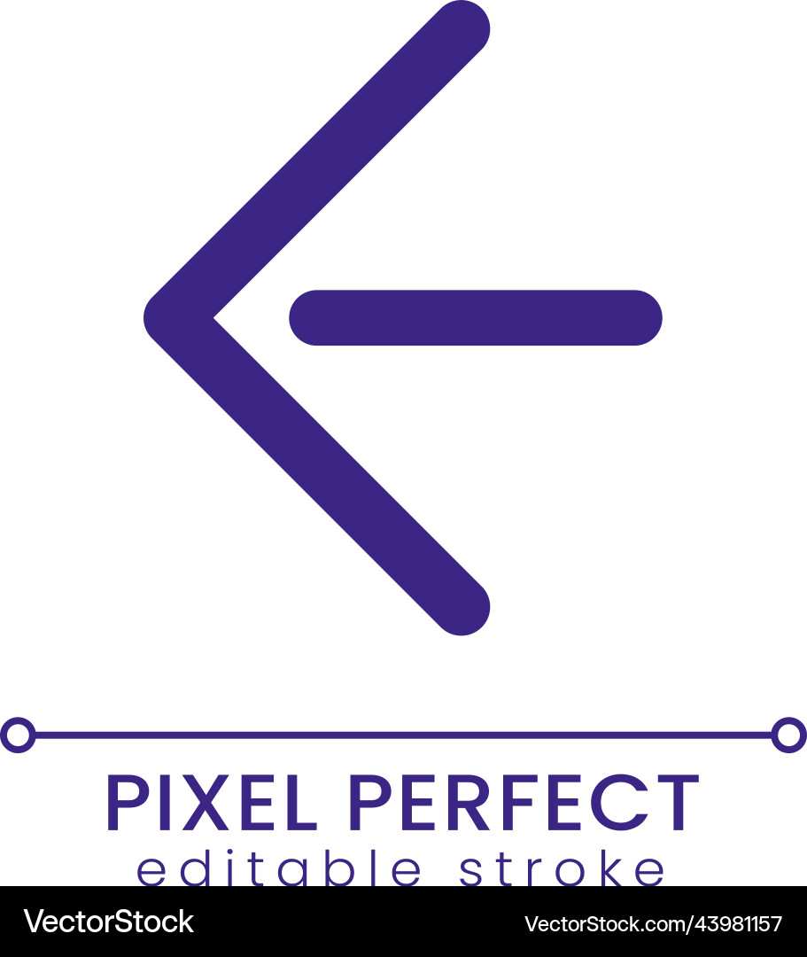 Move back pixel perfect rgb color ui icon Move back pixel perfect rgb color ui icon vector image