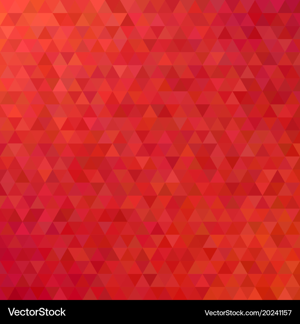 Red abstract mosaic triangle tile pattern Vector Image