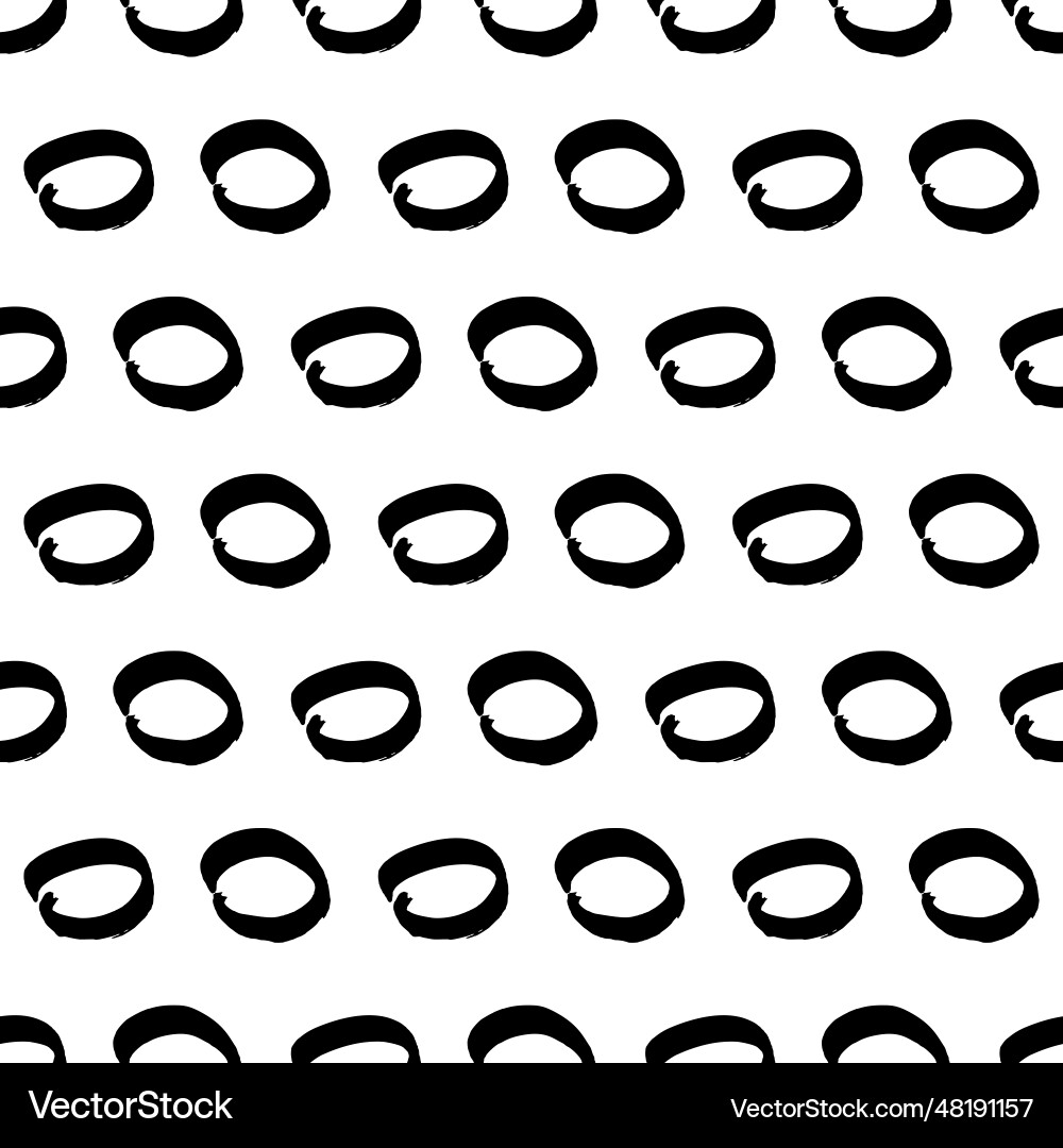 Seamless pattern with sketch circles shape Seamless pattern with sketch circles shape Vector Image