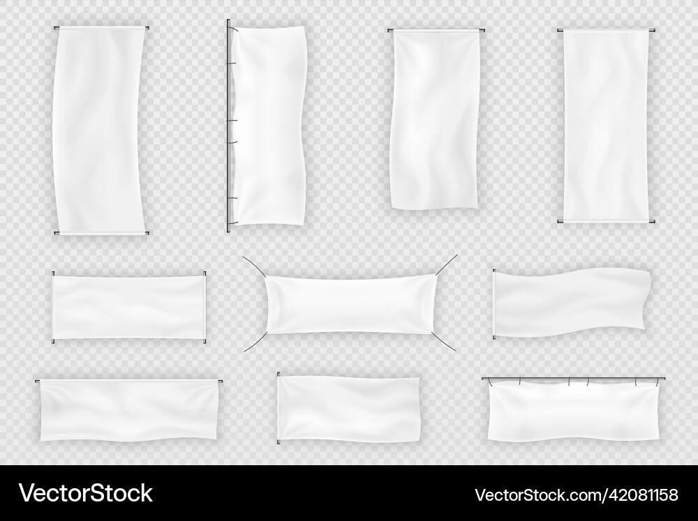 A flags fabric banner signboards for advertising A flags fabric banner signboards for advertising Vector Image