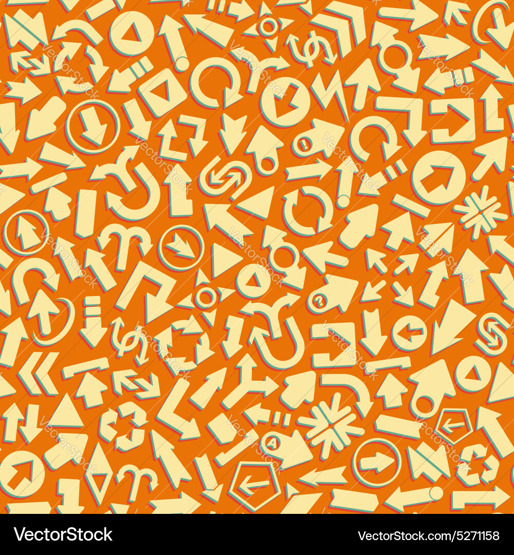 Arrow Seamless Pattern Vector Image
