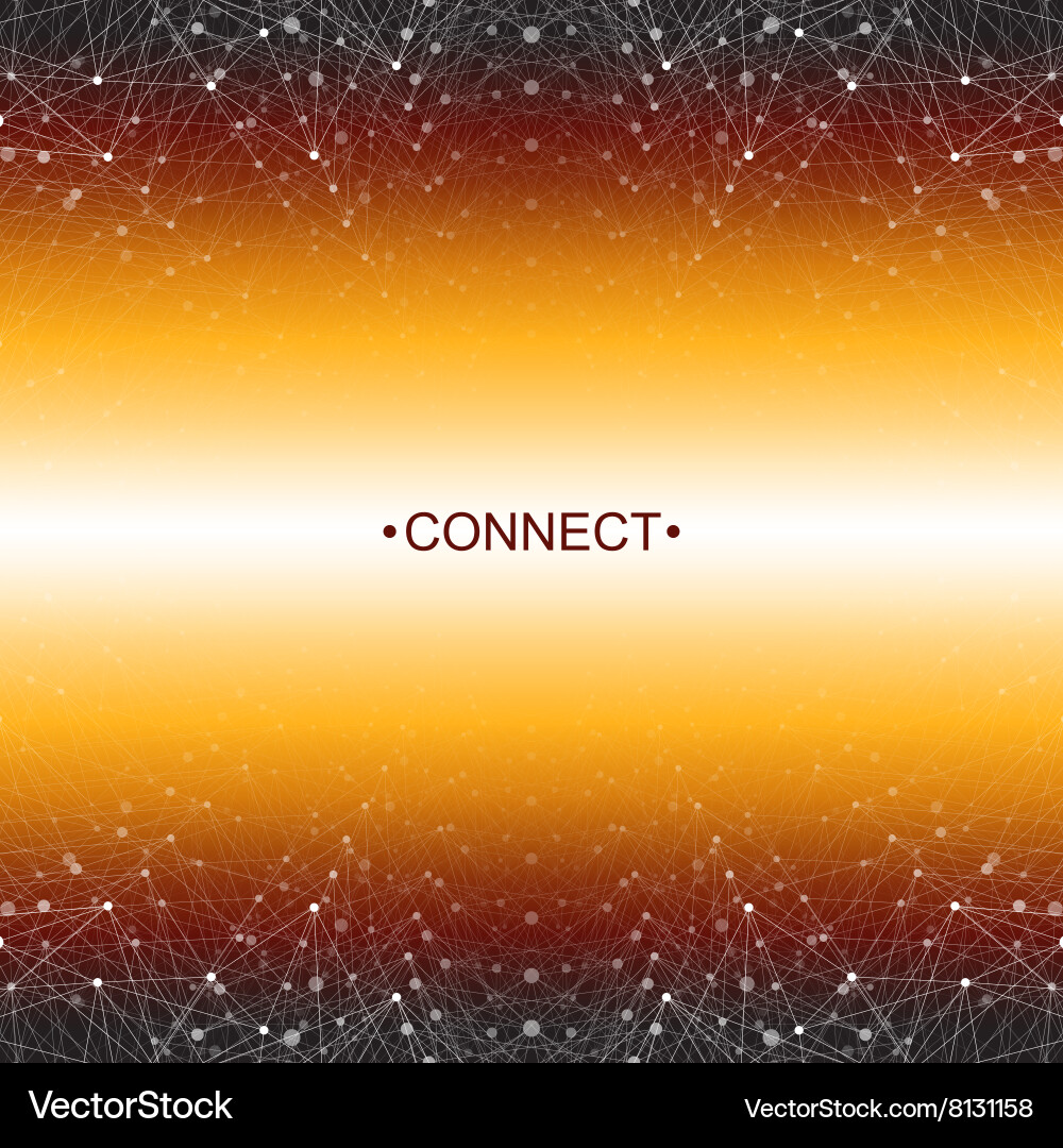 Connected Network Abstract Background Vector Image
