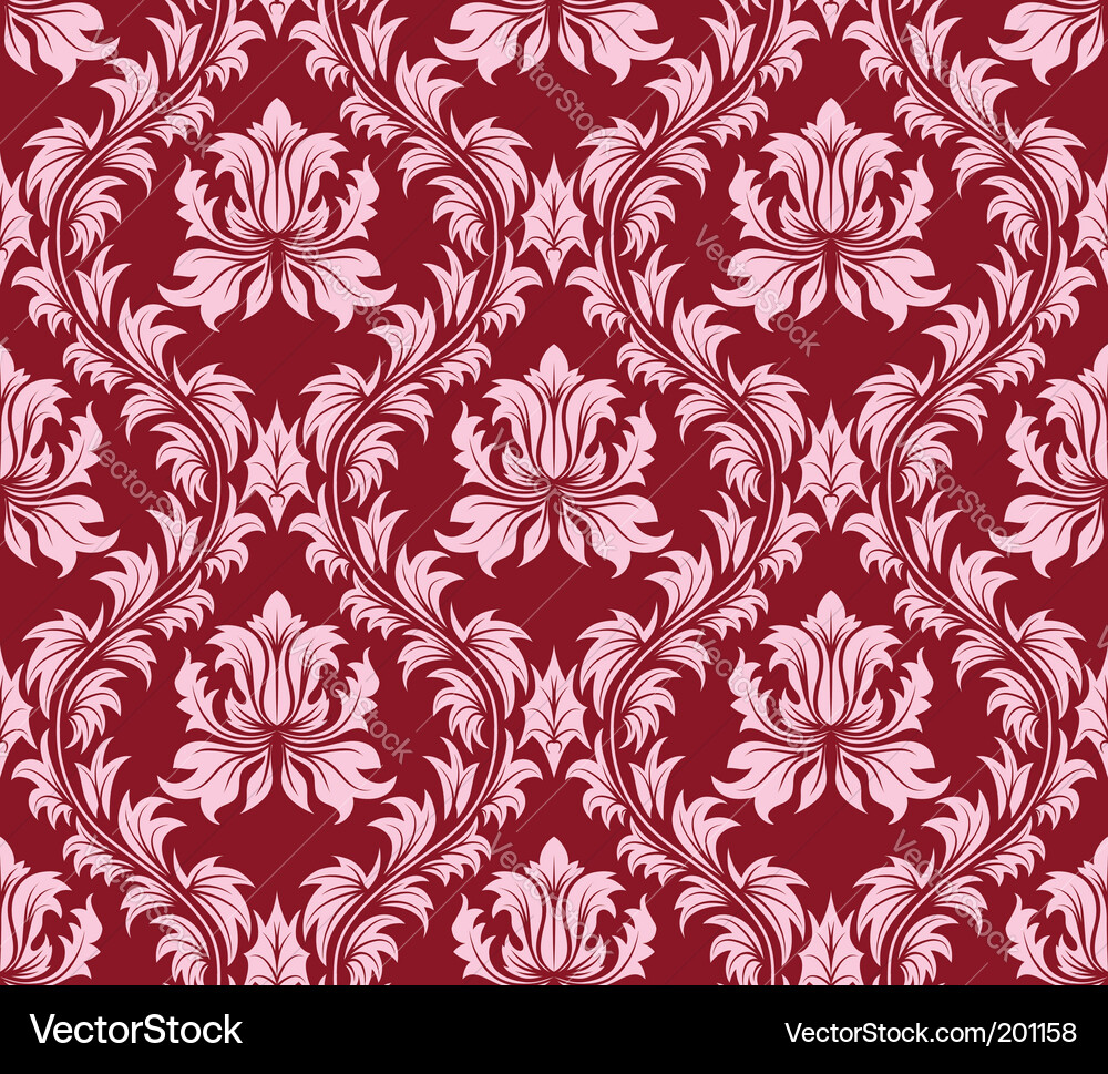 Damask Muster Vektorbild